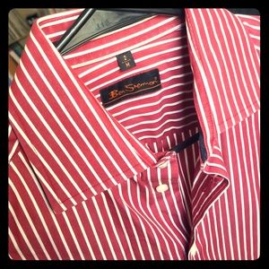 Ben Sherman dress shirt, red